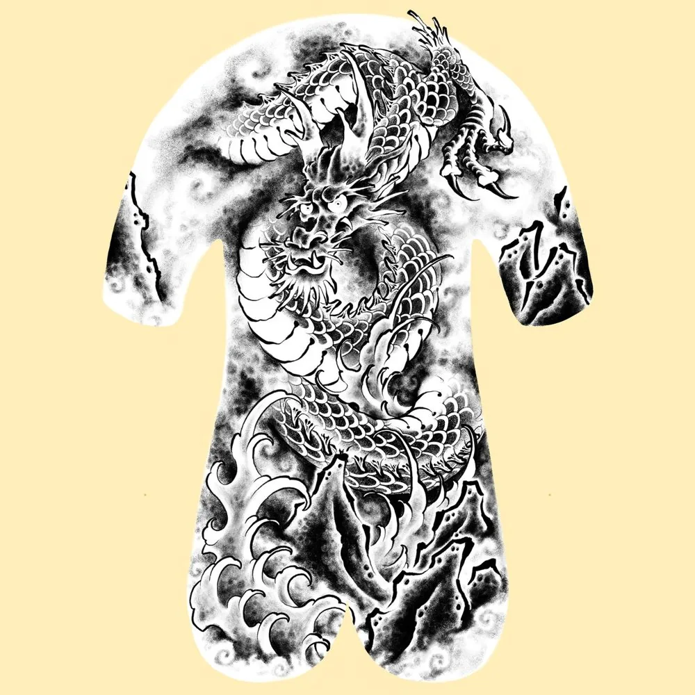 Entwurf mit Drachenmotiv